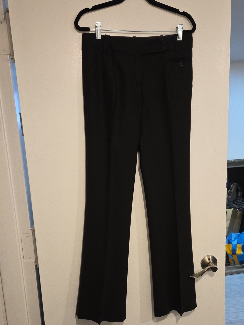 BCBGMaxAzria Black Boot Cut Dress Pants